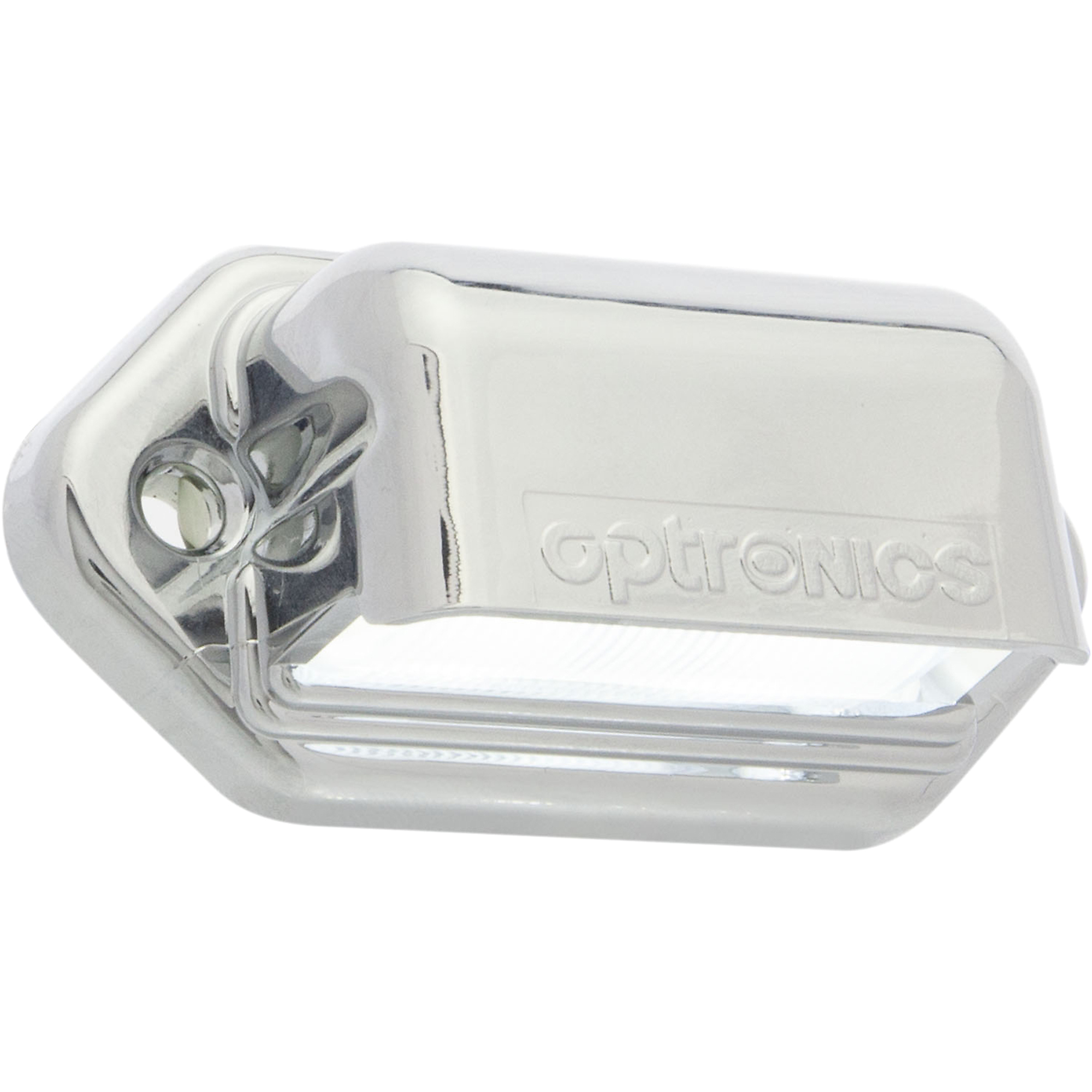 2-LED MINI SURFACE MOUNT CHROME LICENSE LIGHT